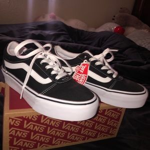 Old School Platform Vans